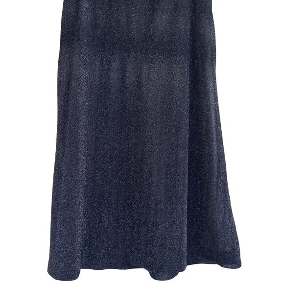 Vintage Betsey Johnson Womens Y2k 90s Black Glitter Sleeveless Mini Dress Size S - Picture 3 of 7